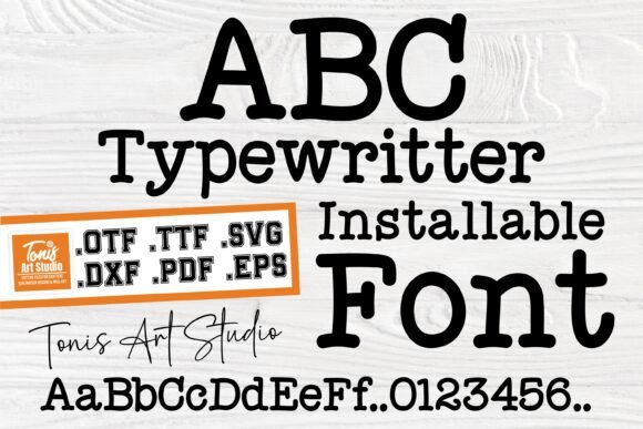 Ab Typewriter: Vintage Font for Modern Craft Projects