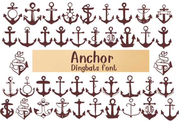 Anchor Font: A Dingbat Typeface for Nautical Design
