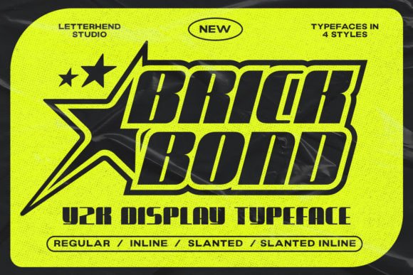 Brick Bond: A Y2K Font for Bold, Futuristic Designs
