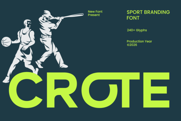 Crote: The Bold Typeface for Athletic and Esports Branding