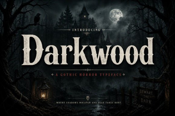 Darkwood: A Bold Vintage Display Font for Striking Designs