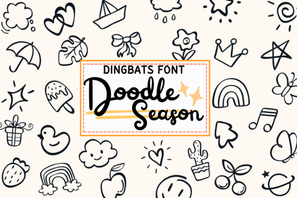 Doodle Season: A Sketch-Style Dingbats Font for Creative Projects