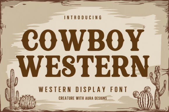 Embrace the Frontier: The Cowboy Western Display Font