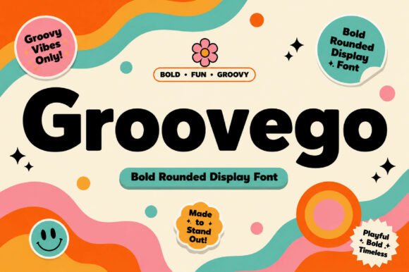 Groovego: The Bold Display Font with a Groovy Twist
