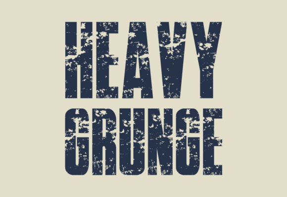 Heavy Grunge: Your Bold Sans-Serif for Audacious Design