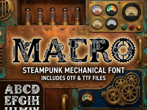 Macro: A Decorative Display Font for Bold Branding