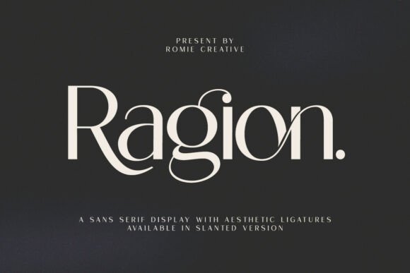 Ragion: A Sans Serif Font for Modern Branding