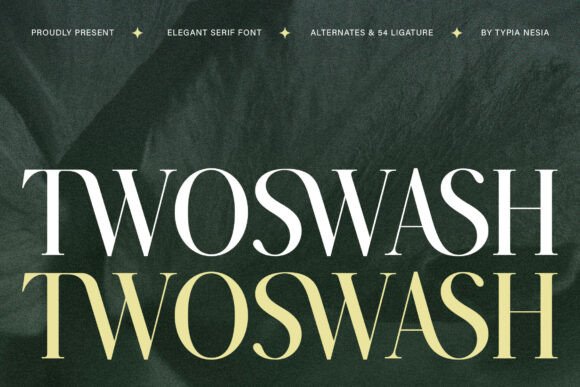 Twoswash: Crafting Elegant, Royal Display Typography