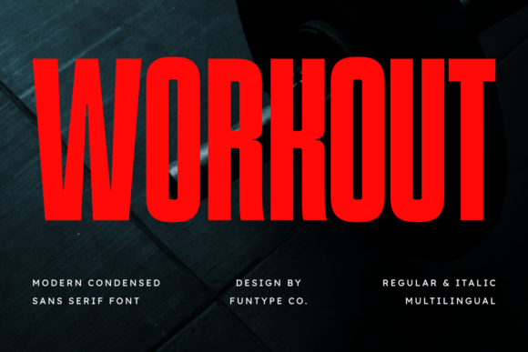 Workout Font: The Bold Sans Serif for High-Impact Visuals